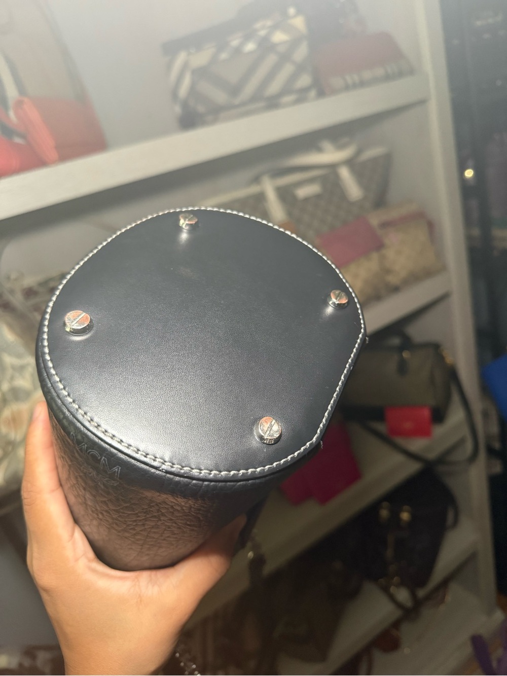 MCM Visetos Cylinder Bag - Picture 13 of 16